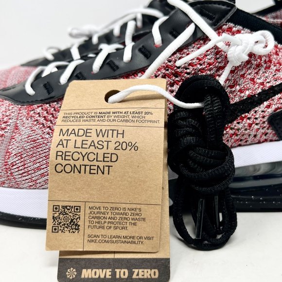 Nike Air Max Flyknit Racer Next Nature Mens Red FD2764-600 Shoes NWOB Size 11.5 - Picture 5 of 9